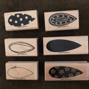 Stampin Up! Six Pick A Petal mounted stamps
